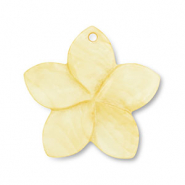 Schelp hanger geel