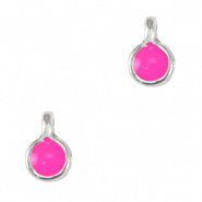 Bedel dot roze fuchsia neon zilver DQ