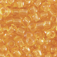Rocailles oranje marigold transparant 4 mm 20 gram