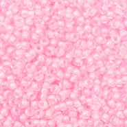 Miyuki rocailles roze crystal lined 2 mm 5 gram