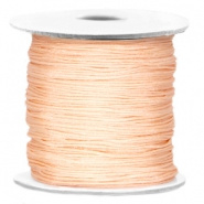 Macramé draad perzik licht 0,7 mm satijn