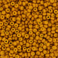 Miyuki rocailles bruin mosterd matte opaque 2 mm 5 gram