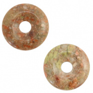 Natuursteen kraal Shimmer Stone disc