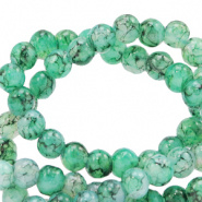 Glaskraal groen ash gemêleerd 6 mm
