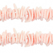 Schelp kraal roze peach chips