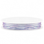 Macramé draad paars lila metallic 1 mm gevlochten
