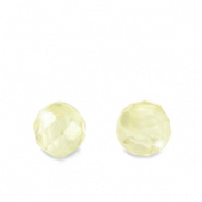 Glaskraal groen lime multicolor 4 mm 12 stuks zirkonia
