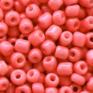 Rocailles roze rood salmon 4 mm 20 gram