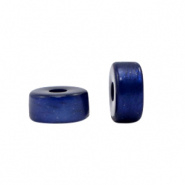 Polaris elements kralen disc blauw ultramarine 4 mm