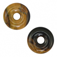 Natuursteen kraal Tiger Eye disc