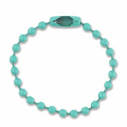 Sleutelhanger blauw turquoise chain