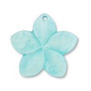 Schelp hanger blauw