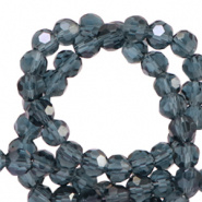 Facetkraal blauw montana 4 mm 20 stuks