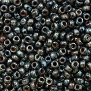 Miyuki rocailles zwart picasso opaque 3 mm 5 gram