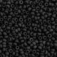 Miyuki rocailles zwart matte opaque 2 mm 5 gram