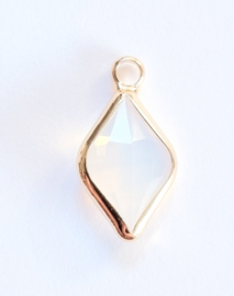Crystal glas hanger kristal rhombus goud