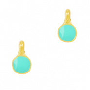 Bedel dot groen turquoise goud DQ