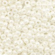 Miyuki rocailles wit ivory pearl ceylon 3 mm 5 gram