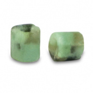 Natuursteen kraal groen mint marble 2x2 mm