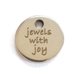 Bedel jewels with joy zilver RVS