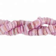 Schelp kraal roze vintage disc 7 mm 60 stuks