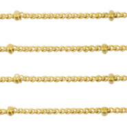 Ketting 2,2 mm bal goud RVS