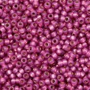 Miyuki rocailles roze peony dyed duracoat silverlined 2 mm 5 gram