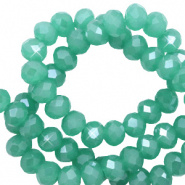 Facetkraal groen malachite licht 3x2 mm