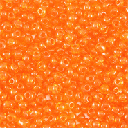Rocailles oranje transparant 2 mm 20 gram
