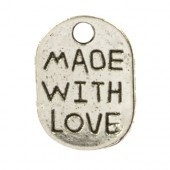 Bedel made with love zilver