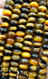 Natuursteen kraal Tijgeroog 6x4 mm disc