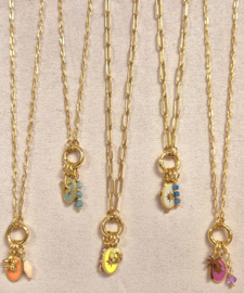 Workshop rvs ketting met slotje en bedels