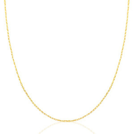 Ketting 1 mm met slotje 45 cm Gold Plated