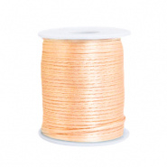 Satijn draad roze salmon peachy 1,5 mm