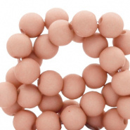 Acryl kraal roze dusty mauve 4 mm parel matt
