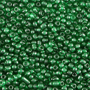 Rocailles groen agata transparant 2 mm 20 gram