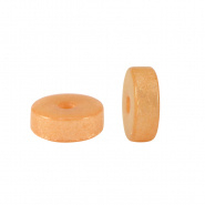 Polaris elements kralen disc beige glowing apricot lucido 4 mm