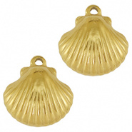 Bedel schelp goud RVS