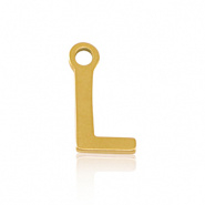 Bedel initial letter L RVS goud