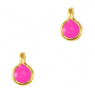 Bedel dot roze fuchsia neon goud DQ