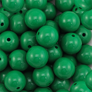 Acryl kraal groen donker bubble gum 14 mm