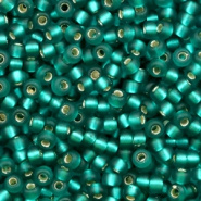 Miyuki rocailles groen teal silverlined matte 3 mm 5 gram