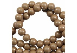 Glaskraal bruin chocolade  3 mm opaak