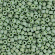 Miyuki rocailles groen pistachio glazed frosted opaque 2 mm 5 gram