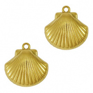 Bedel schelp goud RVS