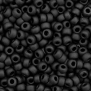 Miyuki rocailles zwart matte opaqua 3 mm 5 gram