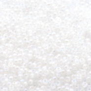 Miyuki rocailles wit crystal AB lined 2 mm 5 gram