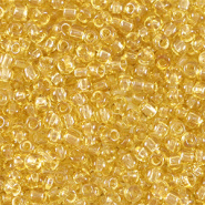 Rocailles geel goud transparant 2 mm 20 gram