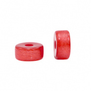 Polaris kralen rood strawberry 4 mm disc