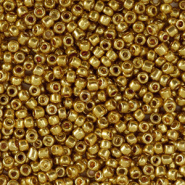 Rocailles goud geel shine metallic 2 mm 20 gram